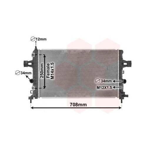 VAN WEZEL K&uuml;hler, Motork&uuml;hlung *** IR PLUS *** 37002482