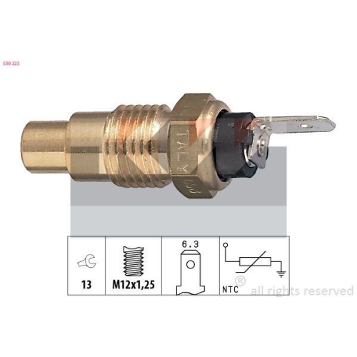 KW Sensor, K&uuml;hlmitteltemperatur Made in Italy - OE Equivalent 530 223