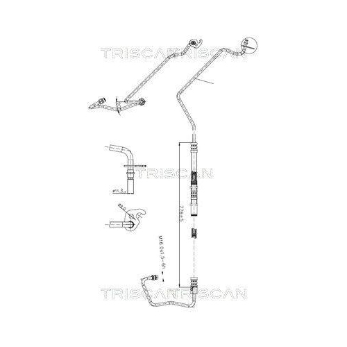 TRISCAN Hydraulikschlauch, Lenkung