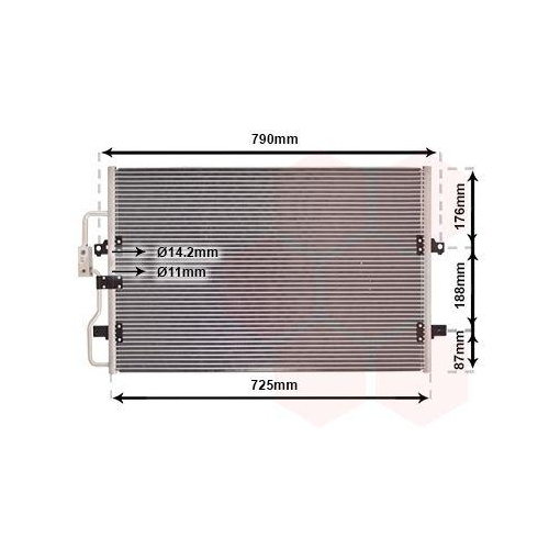VAN WEZEL Kondensator, Klimaanlage 09005093