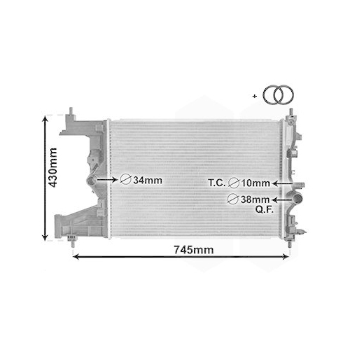 VAN WEZEL K&uuml;hler, Motork&uuml;hlung 37002484