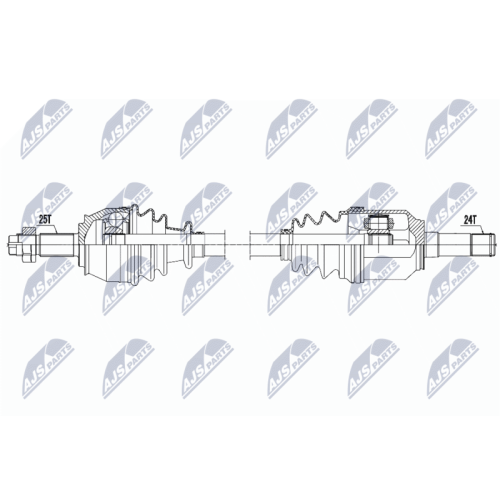 NTY Antriebswelle NPW-FT-021