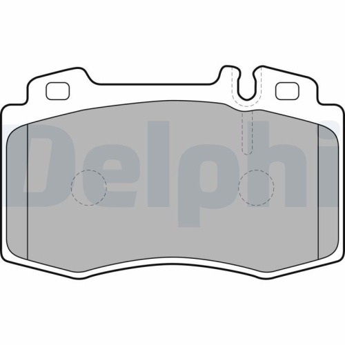 DELPHI Bremsbelagsatz, Scheibenbremse LP1688