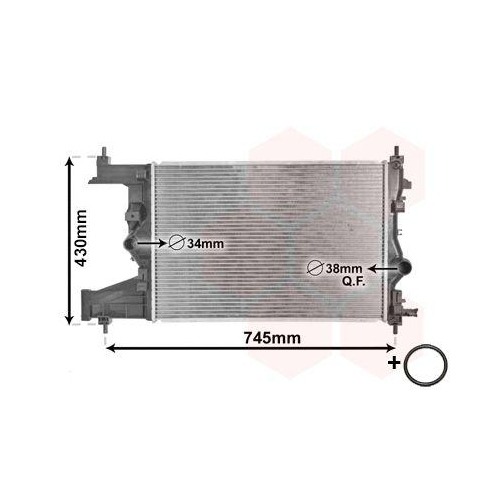 VAN WEZEL K&uuml;hler, Motork&uuml;hlung *** IR PLUS *** 37002487