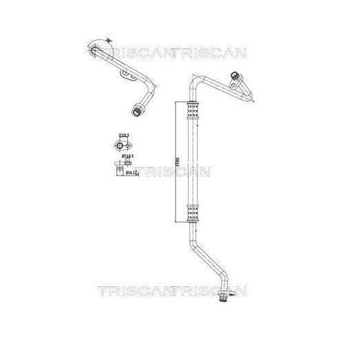 TRISCAN Hochdruck-/Niederdruckleitung, Klimaanlage 9010 28075