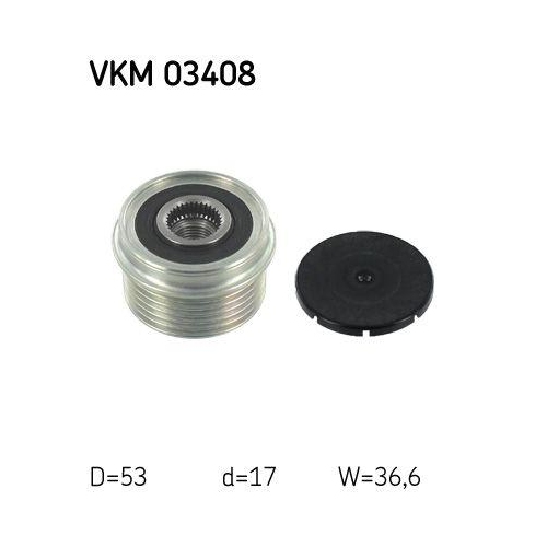 SKF Generatorfreilauf VKM 03408