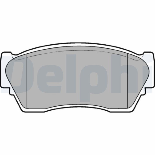 DELPHI Bremsbelagsatz, Scheibenbremse LP804