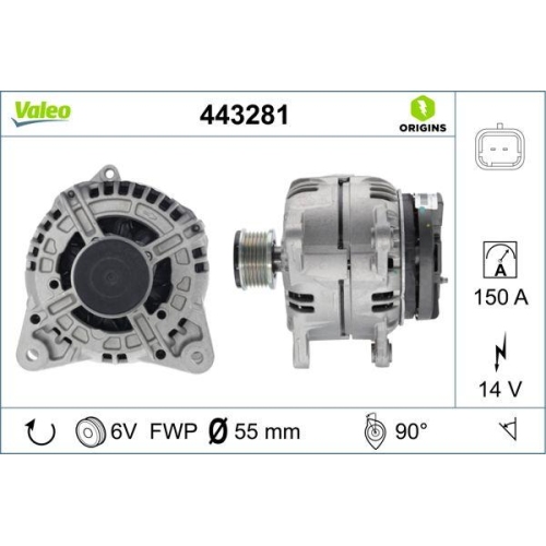 VALEO Generator VALEO ORIGINS 443281