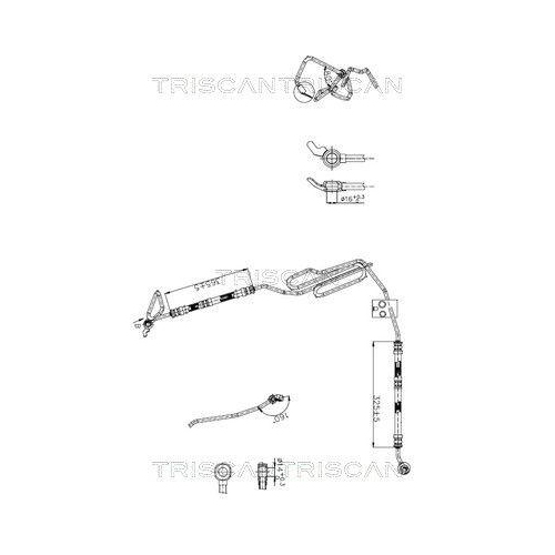 TRISCAN Hydraulikschlauch, Lenkung