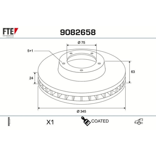 FTE Bremsscheibe COATED RANGE FTE 9082658