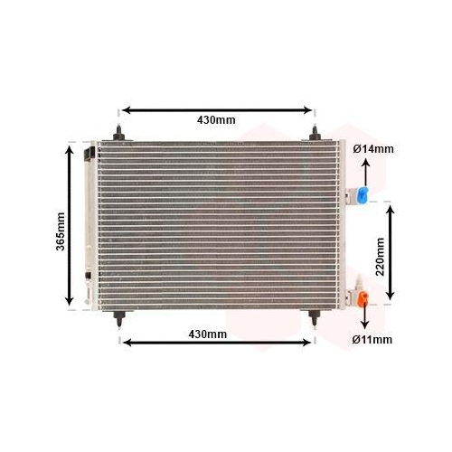 VAN WEZEL Kondensator, Klimaanlage 09005192