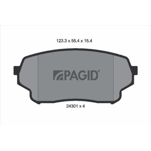 PAGID Bremsbelagsatz, Scheibenbremse T1590N
