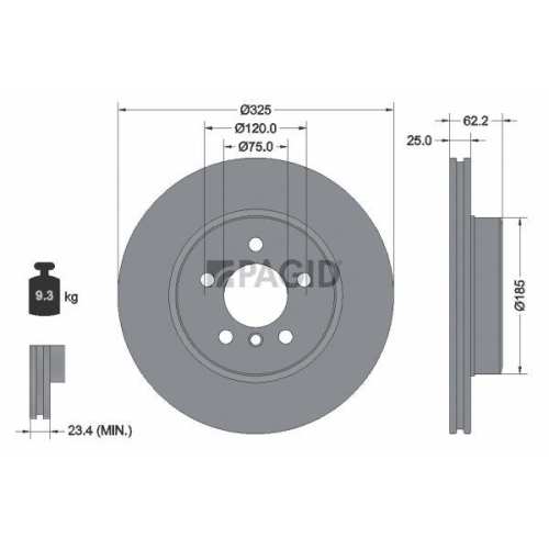 PAGID Bremsscheibe 54415NHC