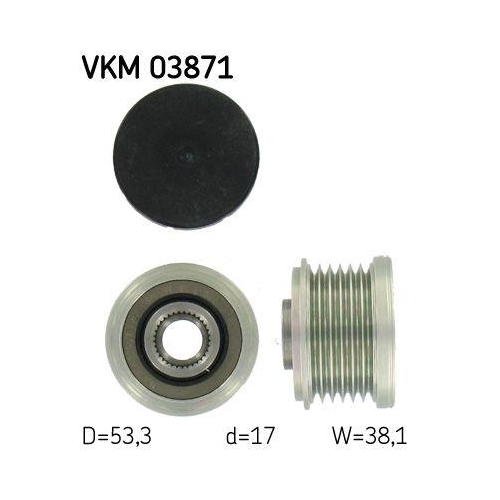 SKF Generatorfreilauf VKM 03871