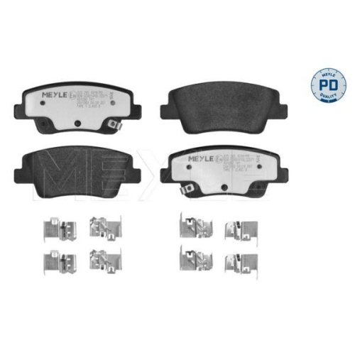 MEYLE Bremsbelagsatz, Scheibenbremse MEYLE-PD: Advanced performance and design. 025 265 4316/PD