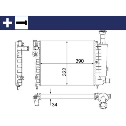 MAHLE K&uuml;hler, Motork&uuml;hlung BEHR CR 491 000S