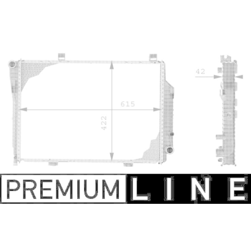MAHLE Kühler, Motorkühlung BEHR *** PREMIUM LINE *** CR 230 000P