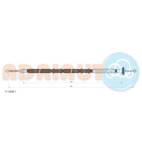 ADRIAUTO Seilzug, Feststellbremse 11.0246.1