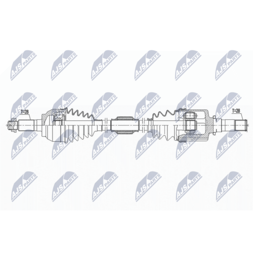 NTY Antriebswelle NPW-MZ-062