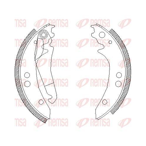 REMSA Bremsbacke 4136.00