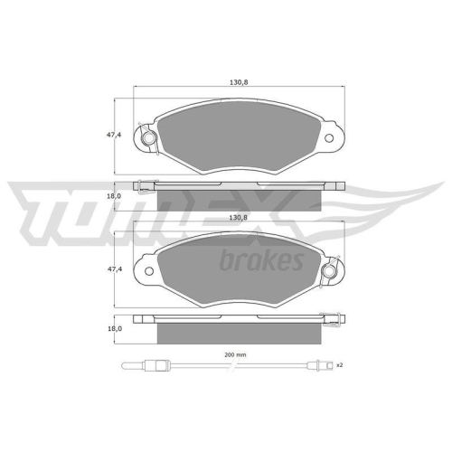 TOMEX Brakes Bremsbelagsatz, Scheibenbremse TX 11-751