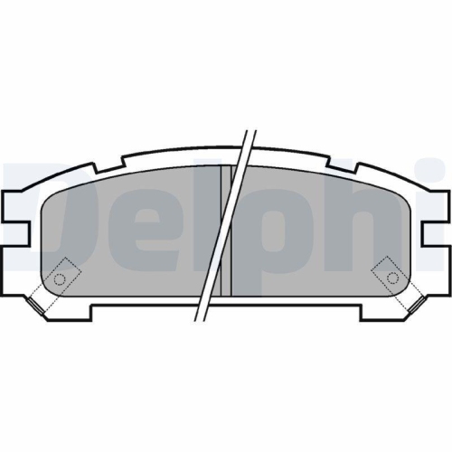 DELPHI Bremsbelagsatz, Scheibenbremse LP814