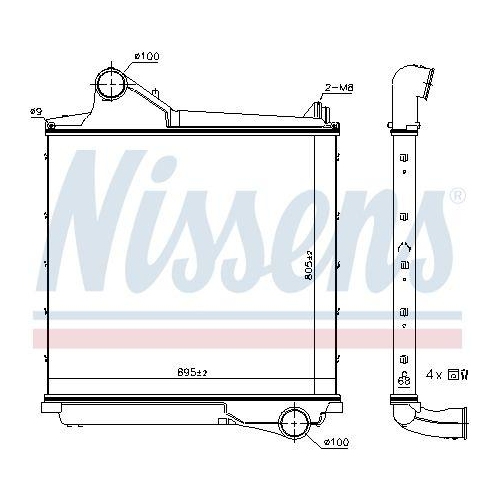 NISSENS Ladeluftk&uuml;hler 961555