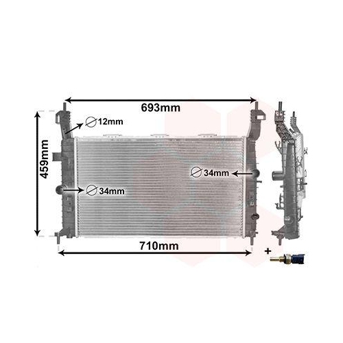 VAN WEZEL K&uuml;hler, Motork&uuml;hlung *** IR PLUS *** 37002582