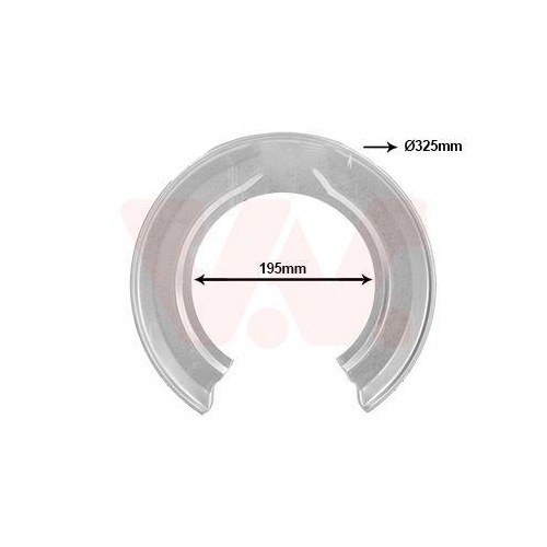 VAN WEZEL Spritzblech, Bremsscheibe 2568373