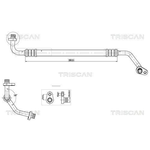 TRISCAN Hochdruck-/Niederdruckleitung, Klimaanlage 9010 28004