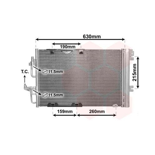 VAN WEZEL Kondensator, Klimaanlage 37005367