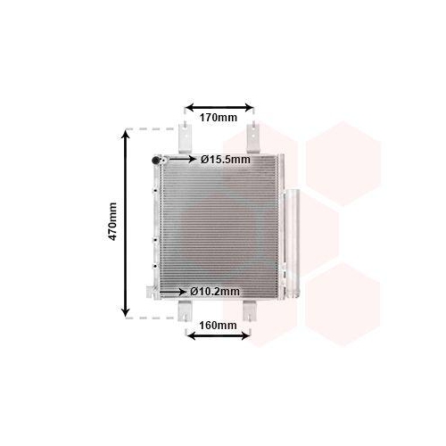VAN WEZEL Kondensator, Klimaanlage 11005063