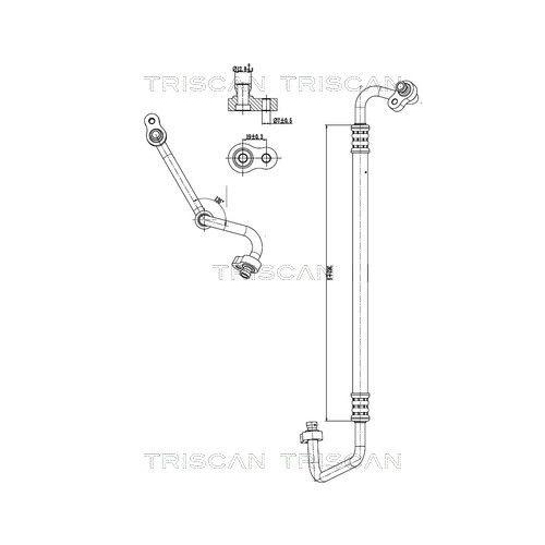 TRISCAN Hochdruck-/Niederdruckleitung, Klimaanlage 9010 43002