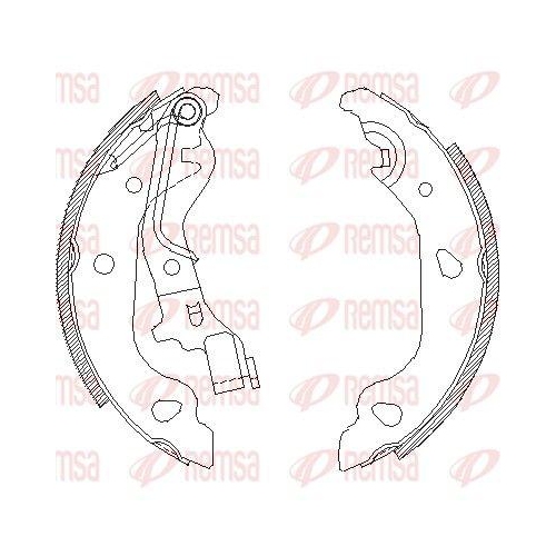 REMSA Bremsbacke 4098.00