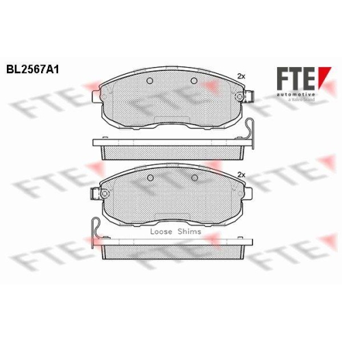 FTE Bremsbelagsatz, Scheibenbremse 9010819