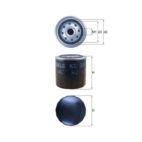 MAHLE Kraftstofffilter KC 59