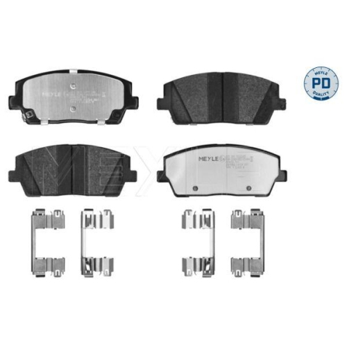 MEYLE Bremsbelagsatz, Scheibenbremse MEYLE-PD: Advanced performance and design. 025 261 5717/PD