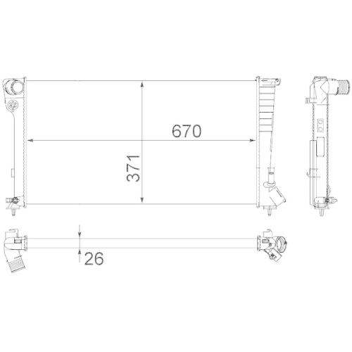MAHLE K&uuml;hler, Motork&uuml;hlung BEHR CR 504 000S