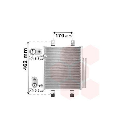 VAN WEZEL Kondensator, Klimaanlage 11005072