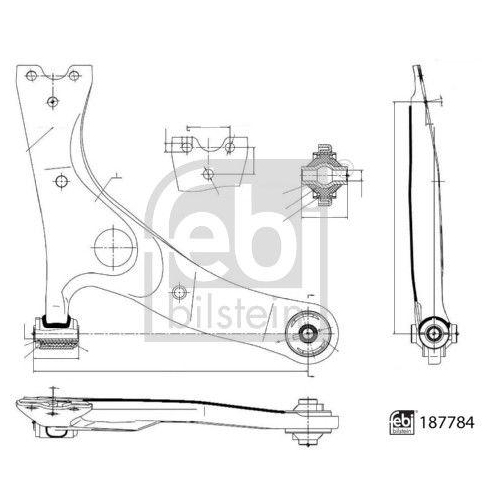 FEBI BILSTEIN Lenker, Radaufhängung 187784
