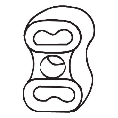 BOSAL Halter, Abgasanlage 255-949