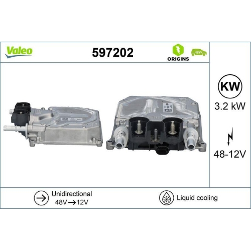 VALEO Gleichspannungswandler VALEO ORIGINS - NEW O.E. TECHNOLOGIE 597202