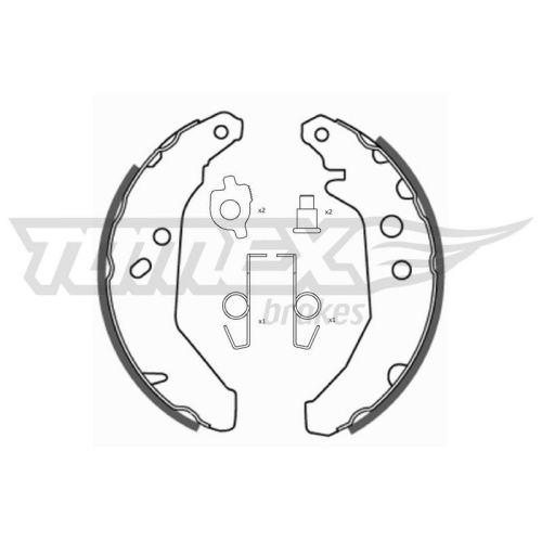 TOMEX Brakes Bremsbackensatz TX 20-66