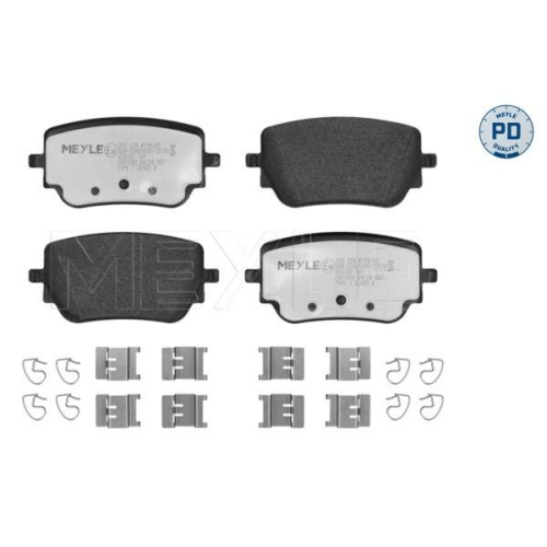 MEYLE Bremsbelagsatz, Scheibenbremse MEYLE-PD: Advanced performance and design. 025 229 8718/PD