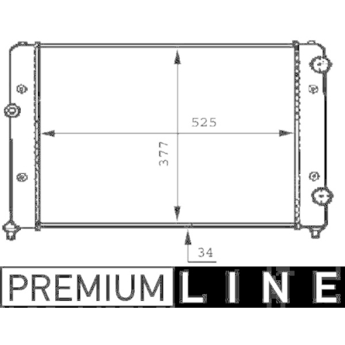 MAHLE Kühler, Motorkühlung BEHR *** PREMIUM LINE *** CR 507 000P