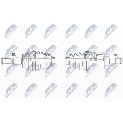 NTY Antriebswelle NPW-FR-129