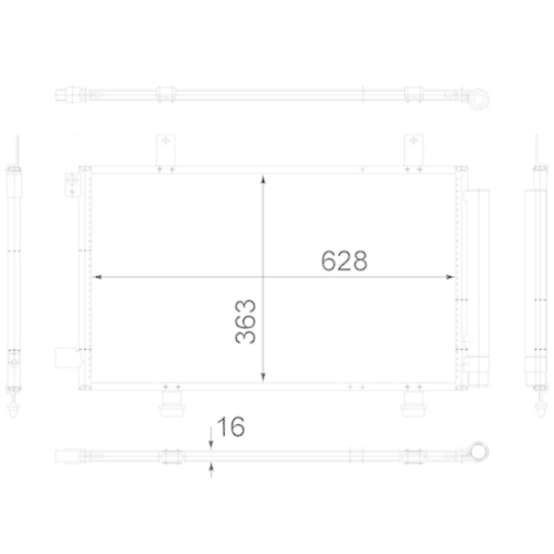 MAHLE Kondensator, Klimaanlage AC 556 000S