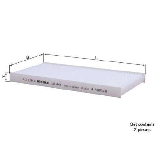 MAHLE Filter, Innenraumluft LA 444/S