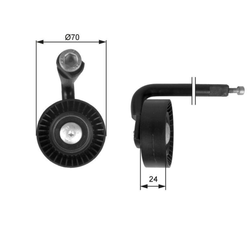 GATES Spannrolle, Keilrippenriemen DriveAlign&trade; T39020