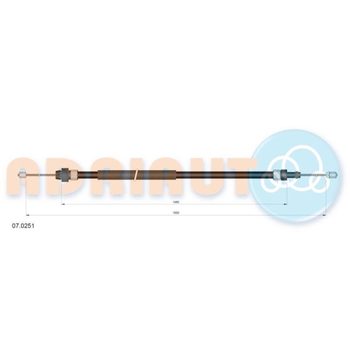ADRIAUTO Seilzug, Feststellbremse 07.0251